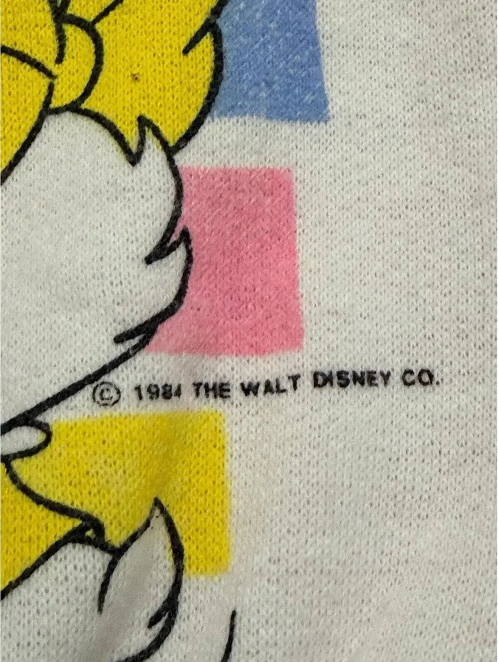 1984 Vintage Disney Minnie & Daisy Pink Raglan Sweatshirt